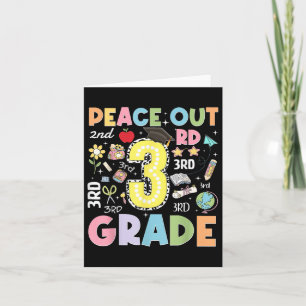 Peace Out 3e klas typografie Afstuderen laatste da Kaart