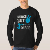 Peace Out 3rd Grade Boys Third Grade Graduation T-shirt (Voorkant)