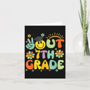 Peace Out 7e klas CL van het Afstuderen tot ziens  Kaart