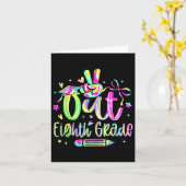Peace Out Achtste Grade Afstuderen CL van 2025 Tea Kaart (Gele Bloem)