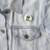 Peace Out Alien Ronde Button 3,2 Cm (In situ)