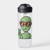 Peace Out Alien Waterfles (Voorkant)