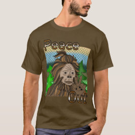 Peace Out Bigfoot Sasquatch T-shirt