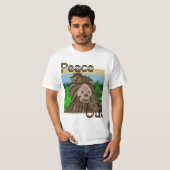 Peace Out Bigfoot Sasquatch T-shirt (Voorkant volledig)