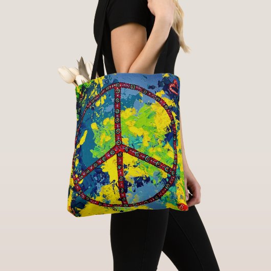 Peace Out Canvas tas (Dichtbij)