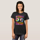 Peace Out Elementary Tie Dye Afstuderen Laatste da T-shirt (Voorkant volledig)