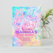 Peace Out enkele cijfers Hippy Tie Dye Verjaardag  Kaart (Staand voorkant)