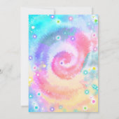 Peace Out enkele cijfers Hippy Tie Dye Verjaardag Kaart (Achterkant)