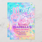 Peace Out enkele cijfers Hippy Tie Dye Verjaardag Kaart (Voorkant / Achterkant)