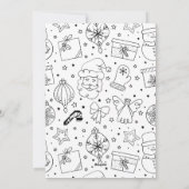 Peace Out Fun Couple Photo met Kerstmis Feestdagenkaart (Achterkant)