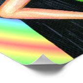 Peace Out Girl Hippie Flashbord Poster (Hoek)