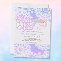 Peace Out Groovy Tie Dye 10th Birthday Party