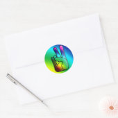 Peace Out Hand Sign Hippie Sticker (Envelop)