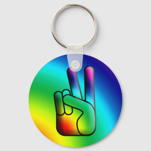 Peace Out Hippie Sleutelhanger