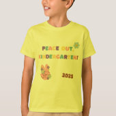 Peace Out Kindergarten Afstuderen Shirt – 2025 (Voorkant)