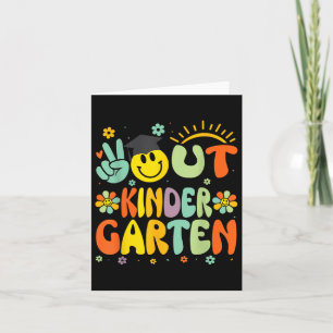 Peace Out Kindergarten CL van 2025 Afscheid Afstud Kaart
