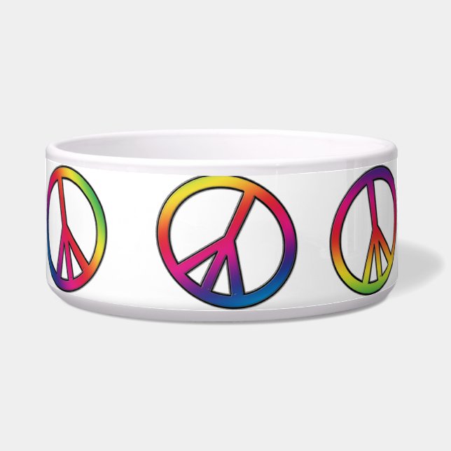 Peace Out Pet Bowls Voerbakje (Voorkant)