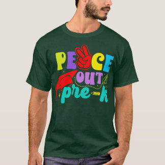Peace Out PreK Preschool Afstuderen Prek Afstudere T-shirt
