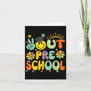 Peace Out Preschool CL van het Goodbye Afstuderen  Kaart