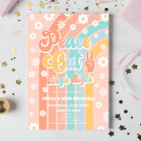 Peace Out Single Digits Daisy 10e verjaardagsfeest