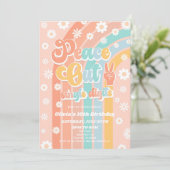 Peace Out Single Digits Daisy 10e verjaardagsfeest Kaart (Staand voorkant)