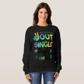 Peace Out Single Digits I'm 10 Kids Trui (Voorkant volledig)