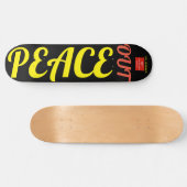 PEACE OUT Skateboard (Horizontaal)