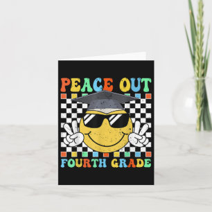 Peace Out Vierde Grade Groovy Afstuderen vorige da Kaart