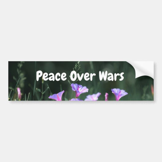 Peace Over Wars Bumpersticker (Voorkant)