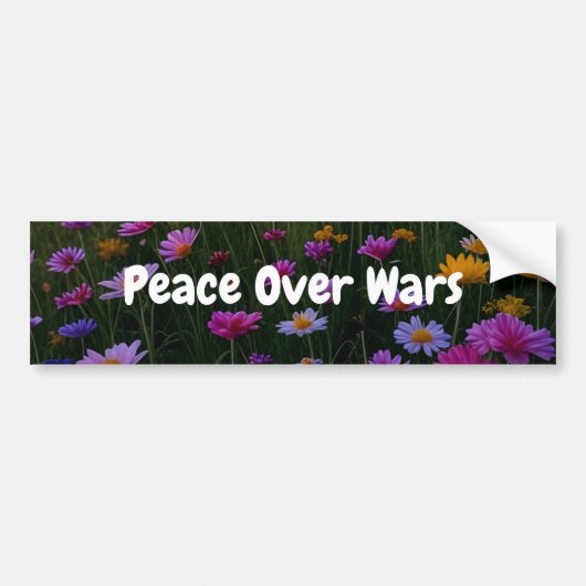 Peace Over Wars Bumpersticker (Voorkant)