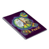Peace Owl~notitieboek Notitieboek (Rechterzijde)