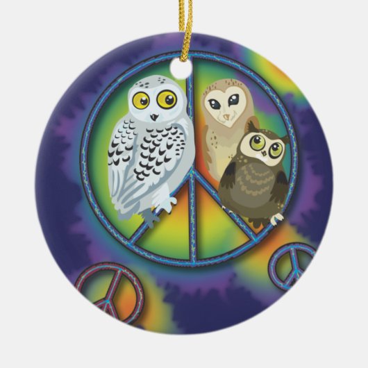 Peace Owl~ Ornament (Voorkant)
