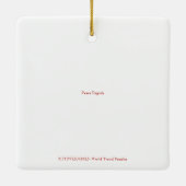 Peace Pagoda Keramisch Ornament (Achterkant)