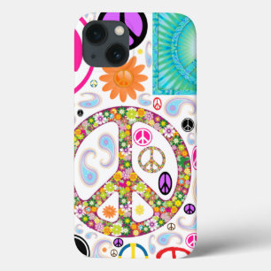 Peace & Paisley Collage Case-Mate iPhone Case