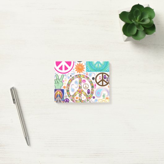 Peace & Paisley Collage Post-it® Notes (Kantoor)