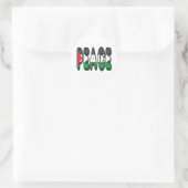 Peace Palestine Ronde Sticker (Tas)