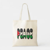 Peace Palestine Tote Bag (Achterkant)