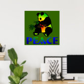 Peace Panda-Beer Poster (Thuiskantoor)