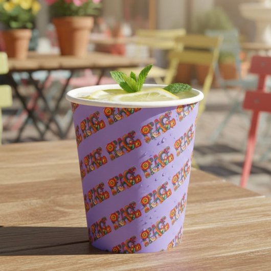 Peace Paper Cups Papieren Bekers