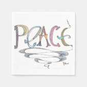 Peace Paper Napkins Servetten (Voorkant)