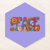 Peace Paper-Onderzetter Kartonnen Onderzetters (Voorkant)