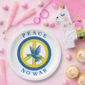 Peace Papieren Bordje (Feest)