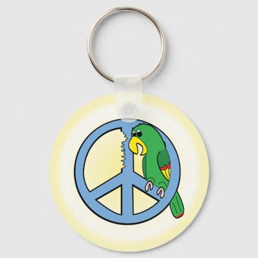 Peace Parrot-Sleutelhanger Sleutelhanger (Voorkant)