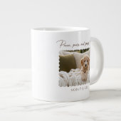 Peace Paws Puppy Treats Pet Dog Foto Grote Koffiekop (Voorkant rechts)