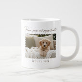 Peace Paws Puppy Treats Pet Dog Foto Grote Koffiekop (Rechts)