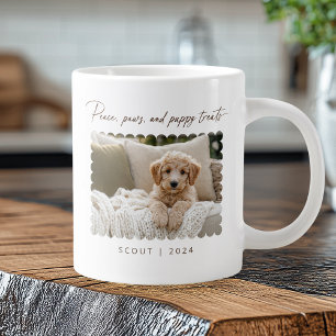 Peace Paws Puppy Treats Pet Dog Foto Grote Koffiekop