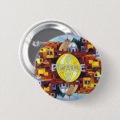 Peace-paz Ronde Button 5,7 Cm (Voorkant /achterkant)