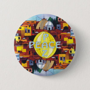Peace-paz Ronde Button 5,7 Cm