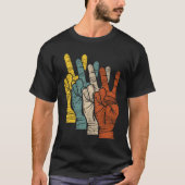 Peace Peace Sign Hands T-shirt (Voorkant)