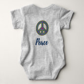 Peace Peace-Zeichen Peace-Symbol Frieden Romper (Achterkant)